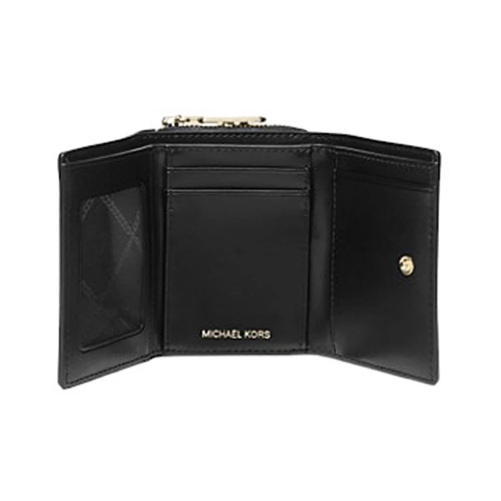 Michael Kors Trifold Portemonnee Black Dames