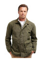 veste-en-coton-vert-avec-logo-brode