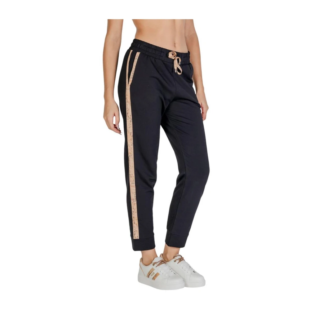 Alviero Martini 1a Classe Zwarte Katoenmix Jeans en Broeken Black Dames