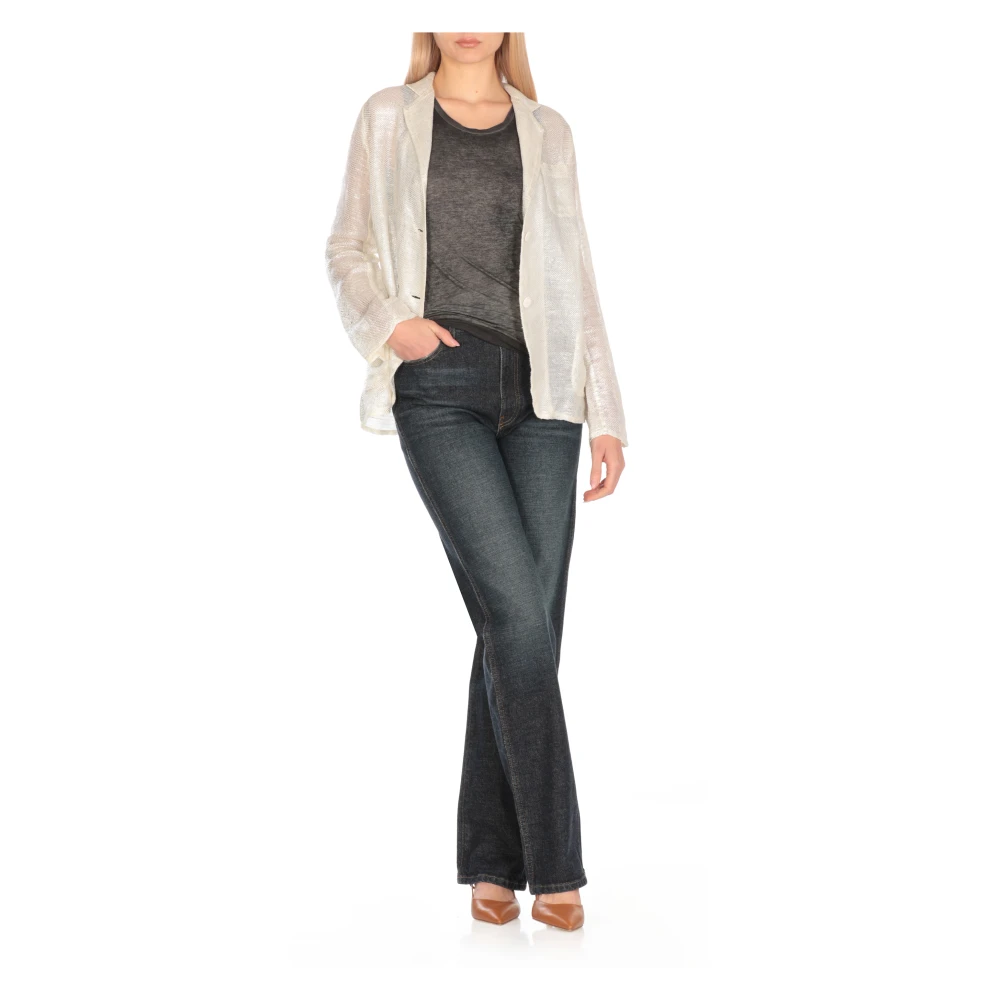 Avant Toi Grijze Mouwloze Ronde Hals Top Gray Dames