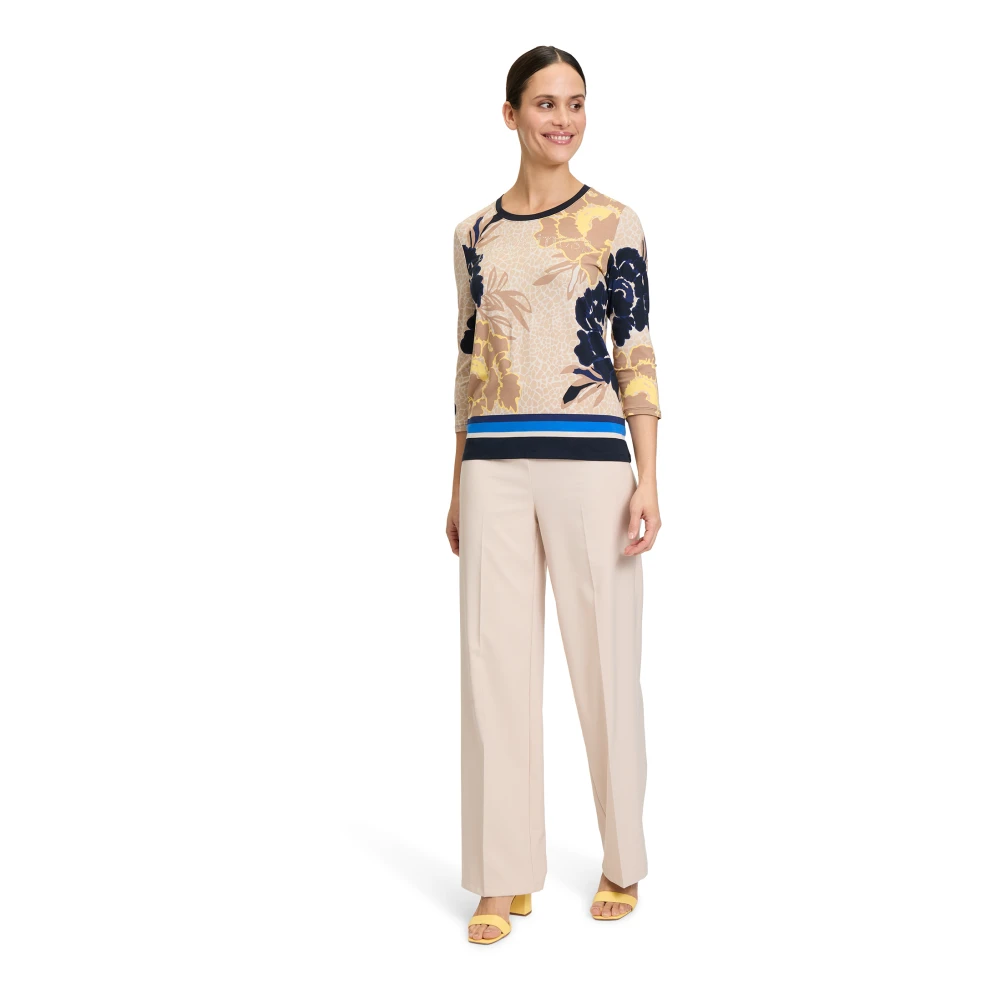 Betty Barclay Gestreept shirt met geribbelde manchetten Multicolor Dames
