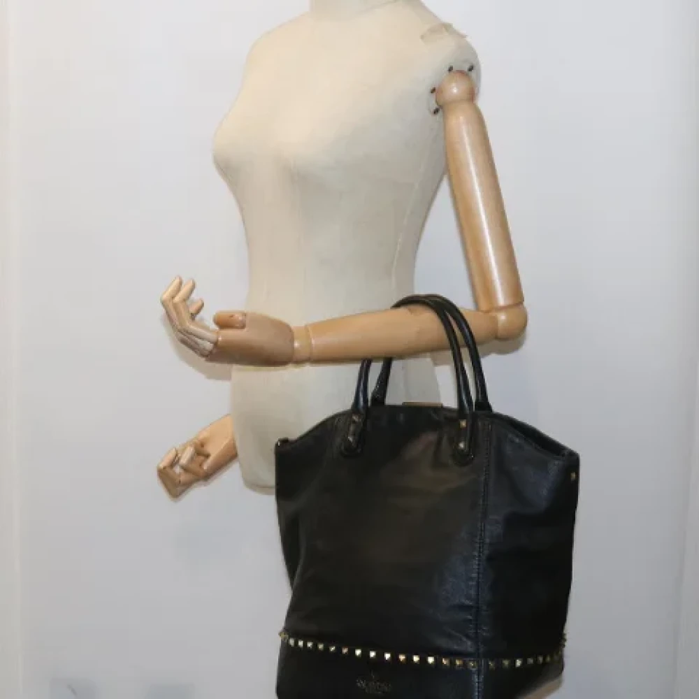Valentino Vintage Pre-owned Leather totes Black Dames