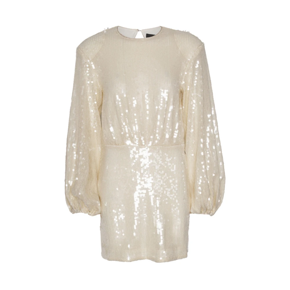 Rotate Birger Christensen Pailletten Mini Jurk White Dames