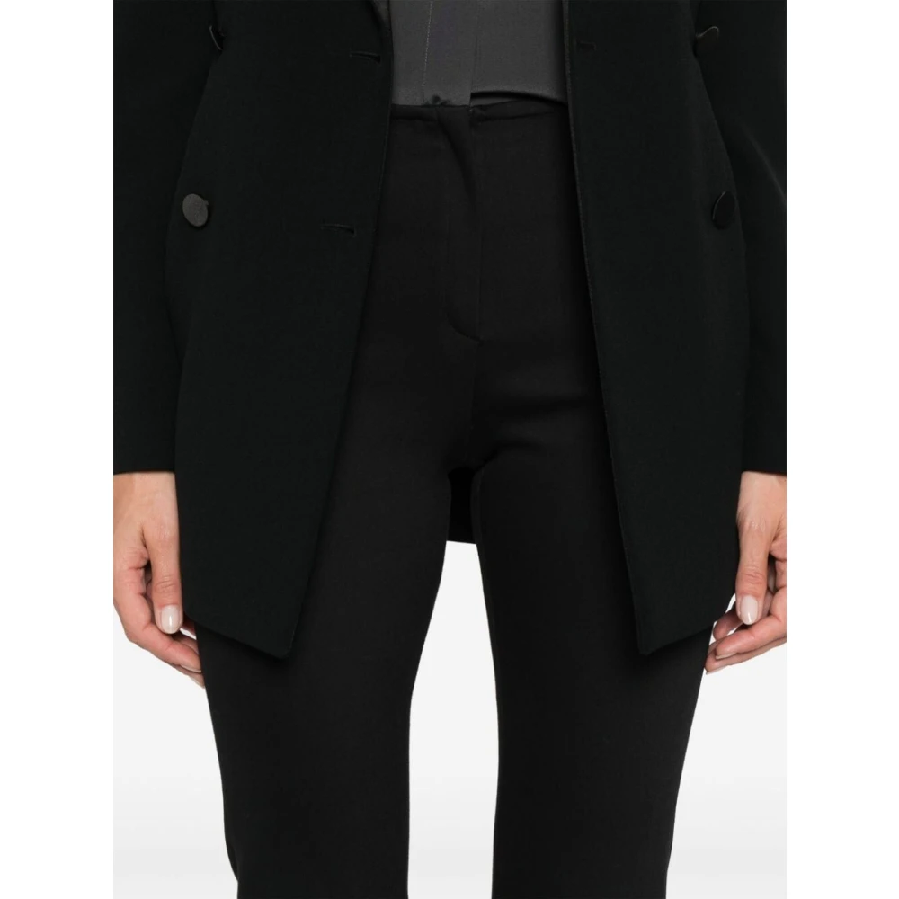 Alysi Zwarte Slim Stretch Broek Black Dames
