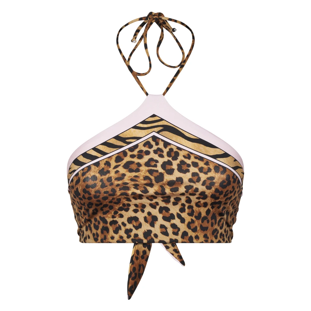 Mc2 Saint Barth Women's Brown Nairobi Foulard Bandeau Bikini Top - Bikinis - M - Swimwear