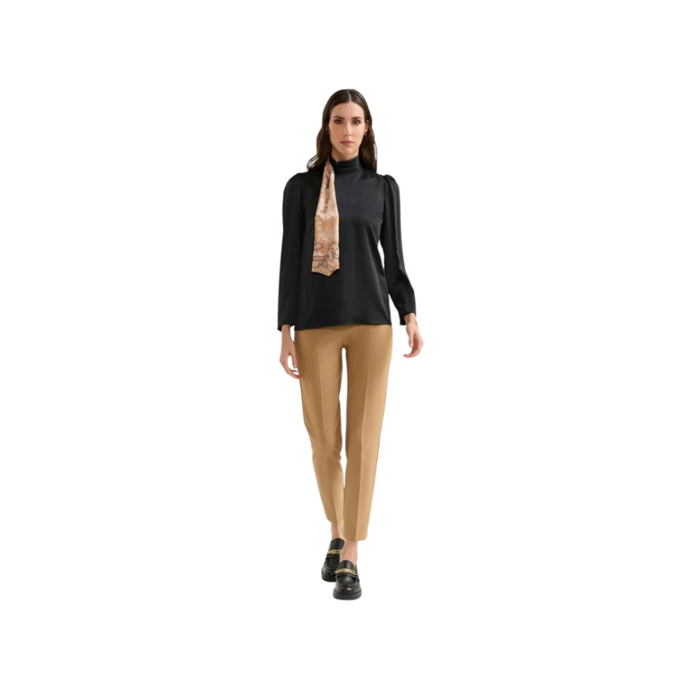 Alviero Martini 1a Classe Lange Mouw Blouse Black Dames