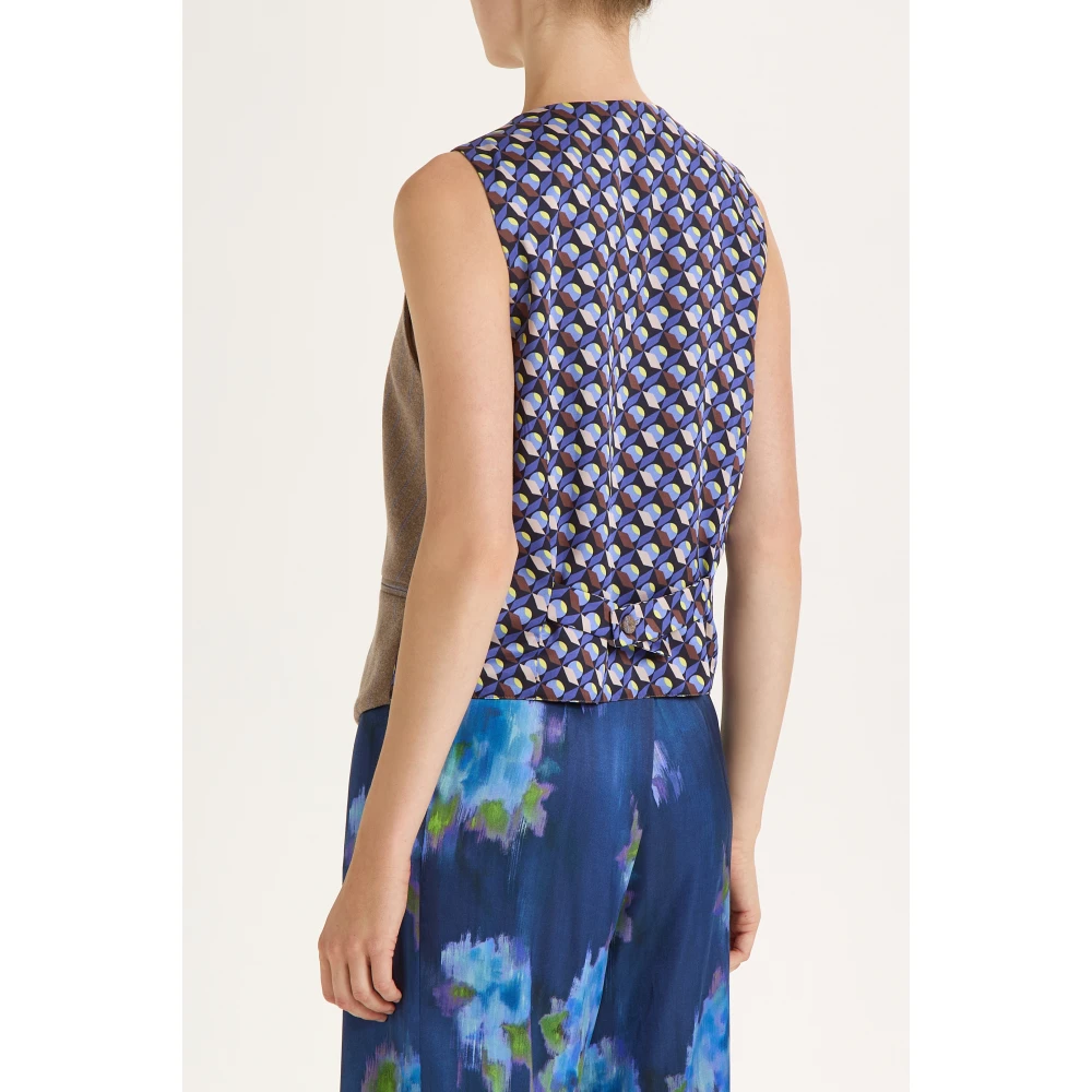 Maliparmi Gestreept Vest Alternatief Voorstel Gray Dames