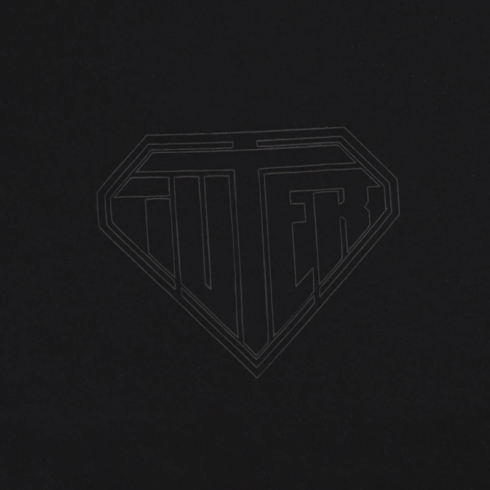 Iuter Zwart Logo Tee Korte Mouw T-shirt Black Heren