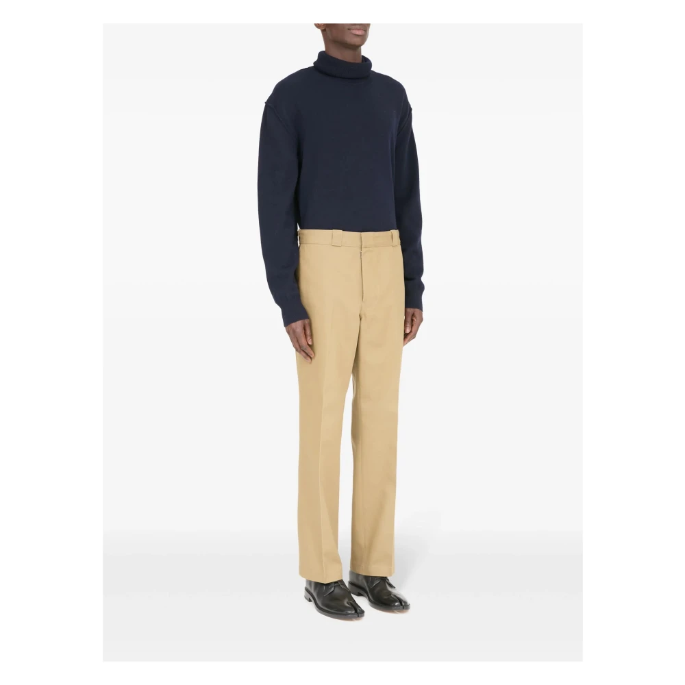 Maison Margiela Beige Geplooide Broek Beige Heren