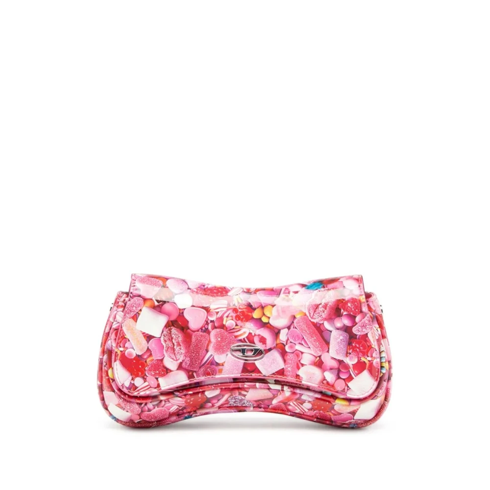 Diesel Stijlvolle Clutch voor speelse momenten Multicolor Dames