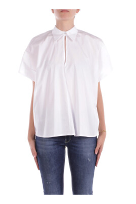 white-button-up-shirt-with-v-neck