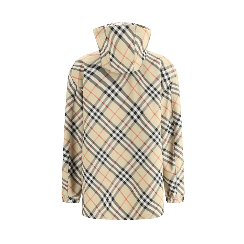 Burberry Hoge Kraag Hoodie met Rits Multicolor Dames
