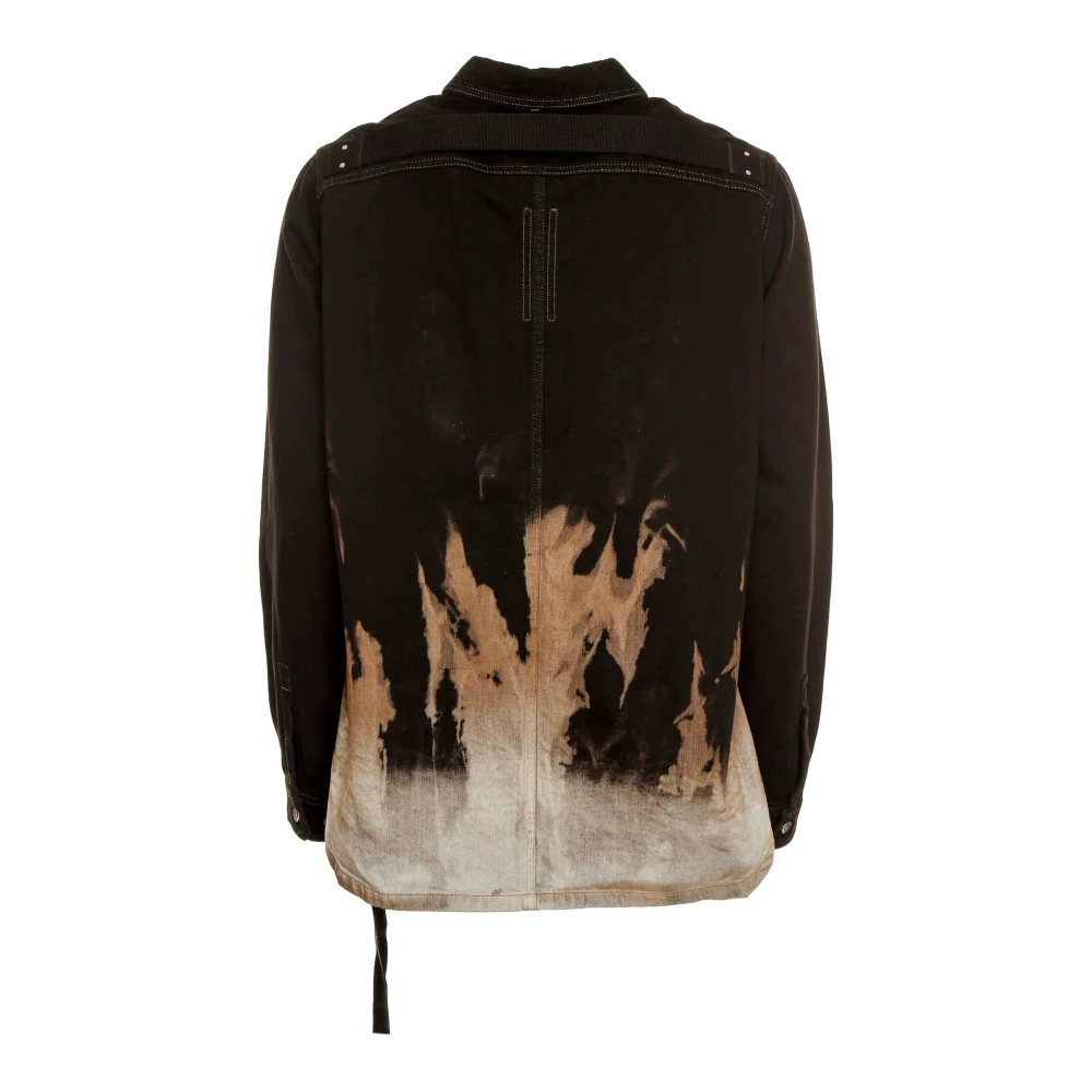 Rick Owens Denim Overshirt met Knoopsluiting Multicolor Heren