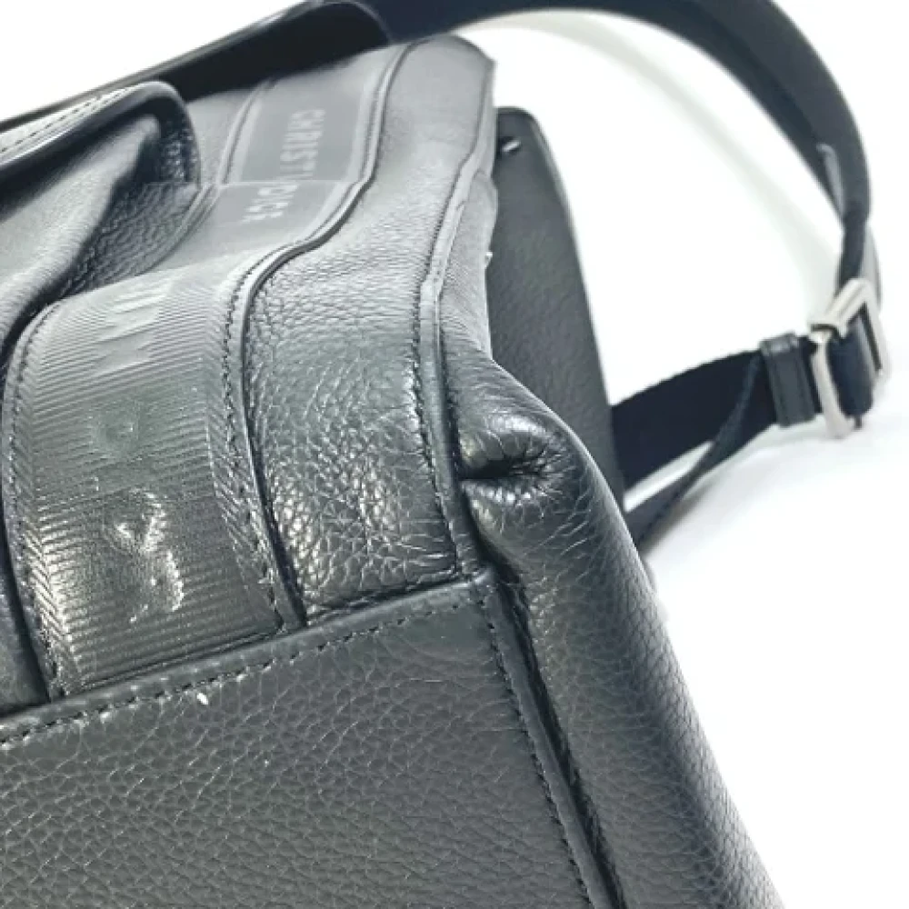 Dior Vintage Pre-owned Leather dior-bags Black Dames