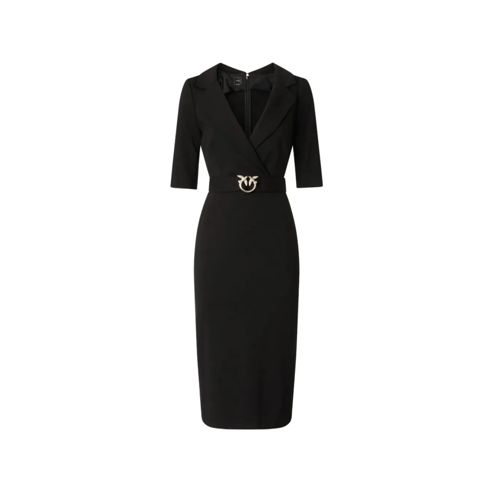 Pinko Donna Nero - Arnebia Abito Punto Stoffa - Dresses - L