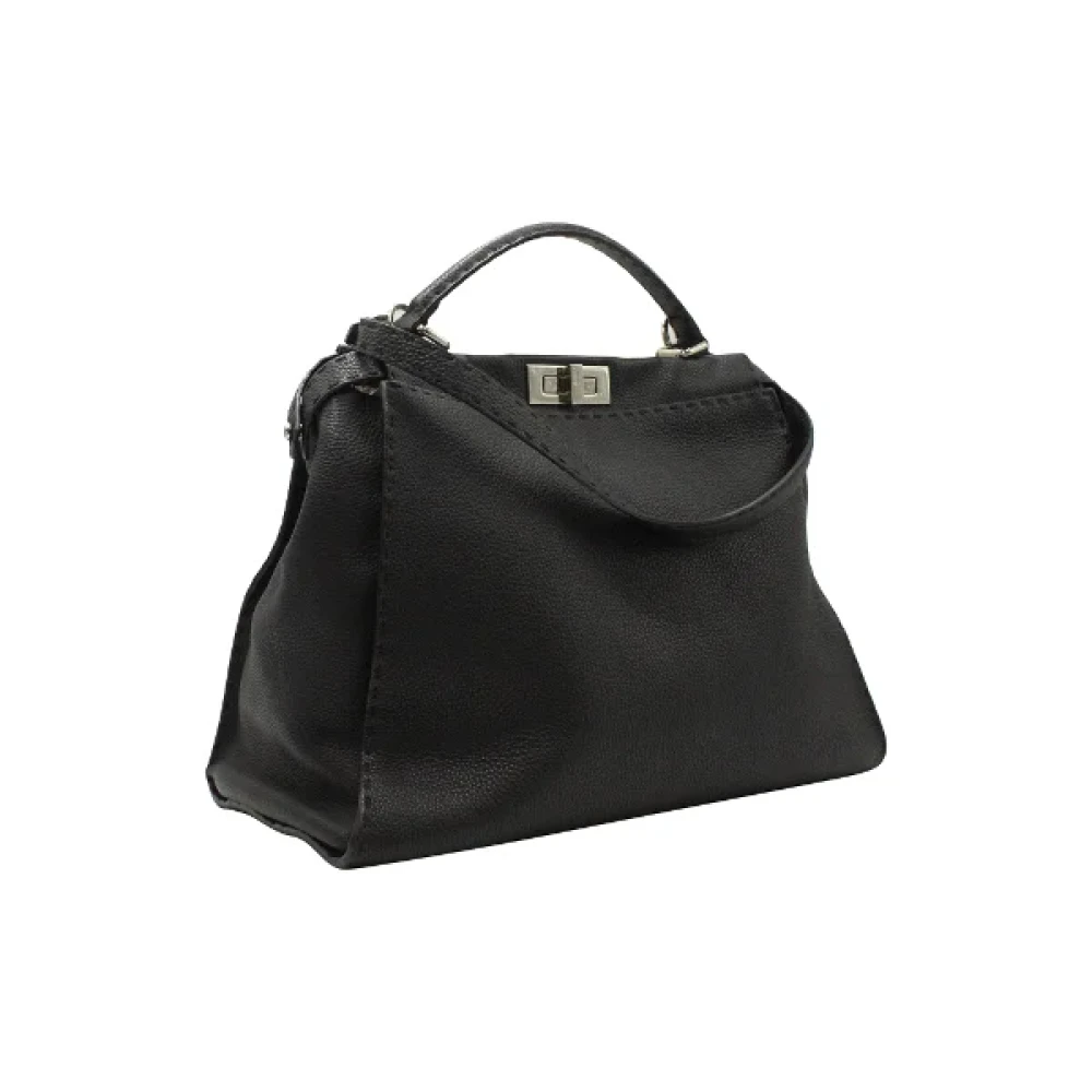 Fendi Vintage Pre-owned Leather handbags Black Dames