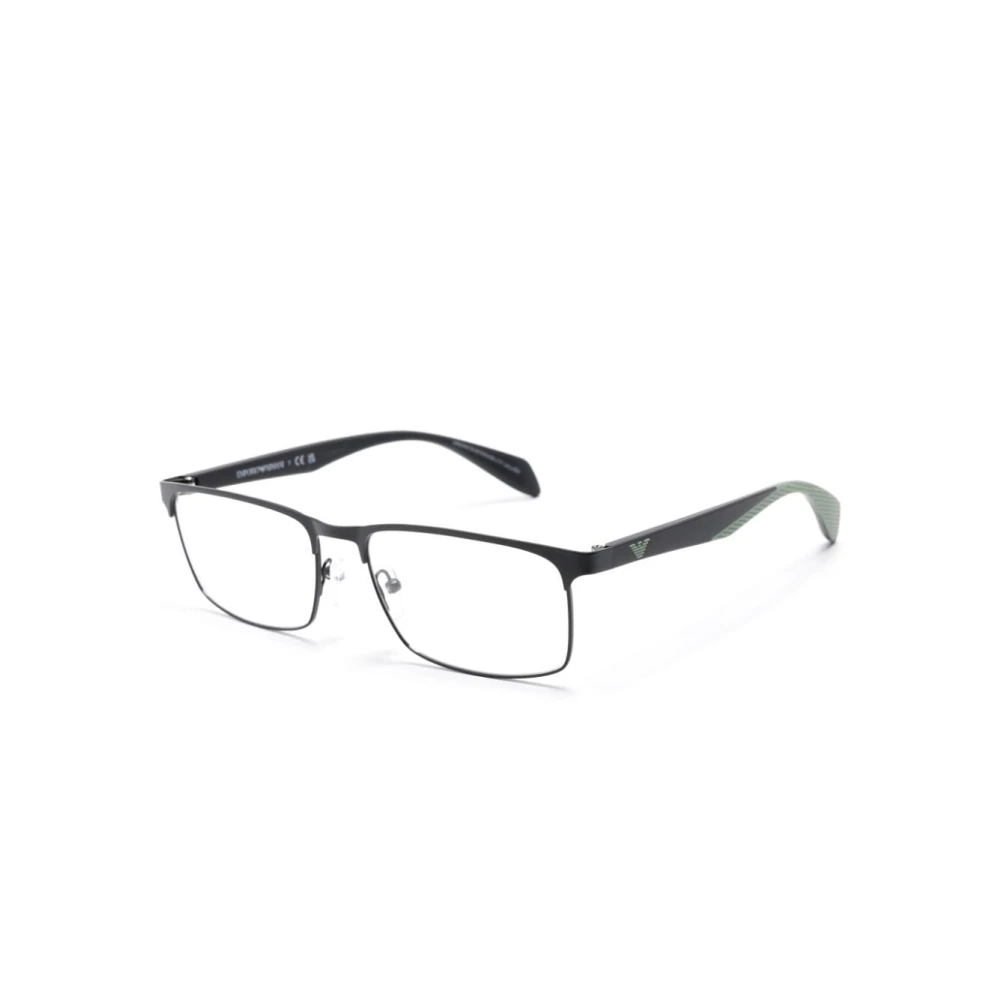 Emporio Armani Zwarte Optische Bril Black Heren