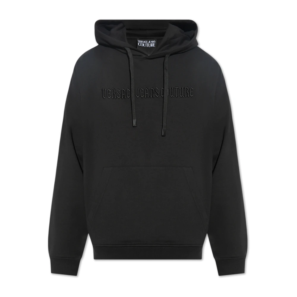 Versace Jeans Couture Sweatshirt met Logo Black Heren