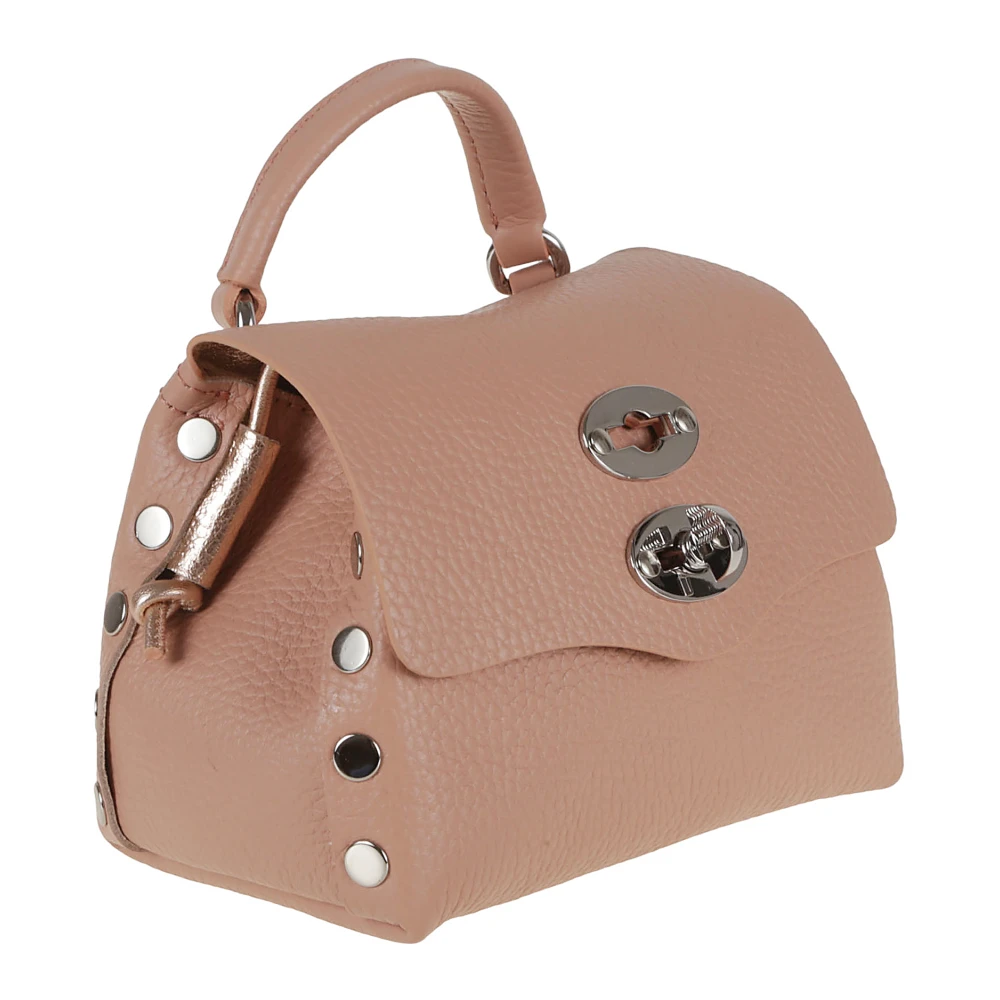 Zanellato Roze Paarse Schoudertas Chic Stijl Pink Dames