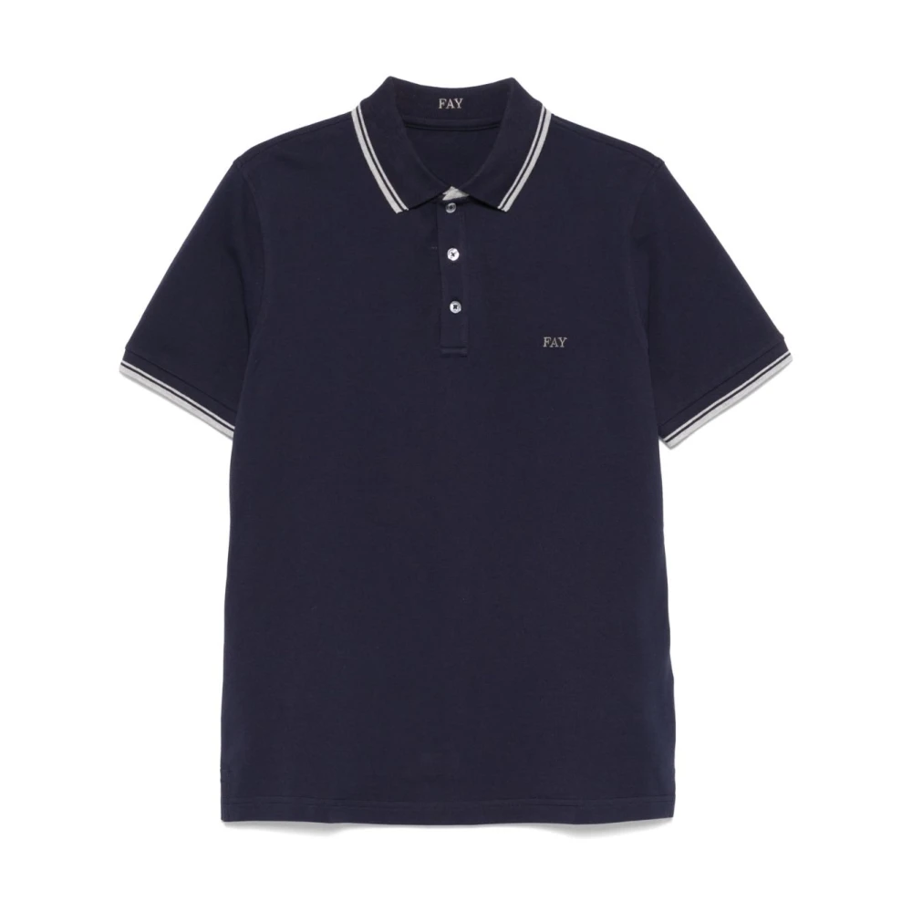 Fay - Tops > Polo Shirts - Blue - Fay - Modalova