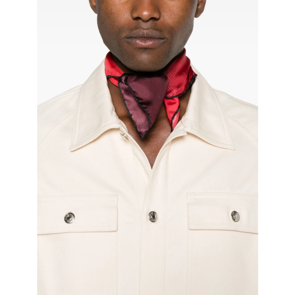 Maison Kitsuné Denim Werkkleding Jas Beige Heren