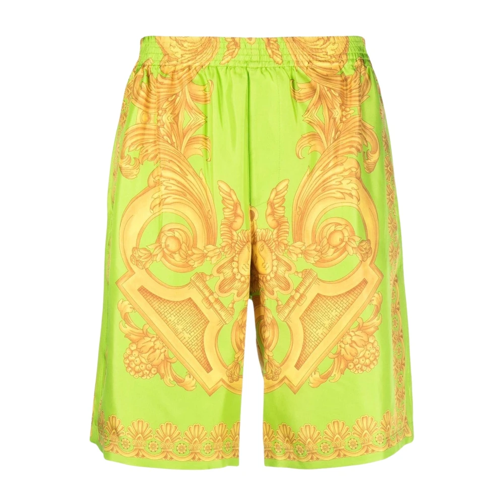 Versace Avslappnade shorts Green, Herr