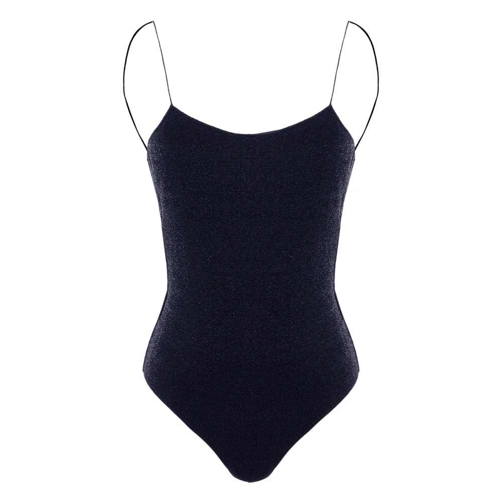 Oseree Nachtblauwe Lurex Maillot Blue Dames