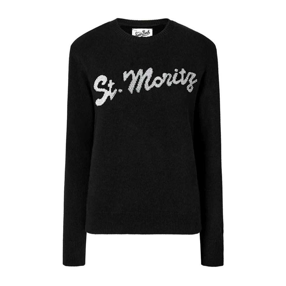 Mc2 Saint Barth Women's Black Maglia - Round-Neck Knitwear - M - Knitwear