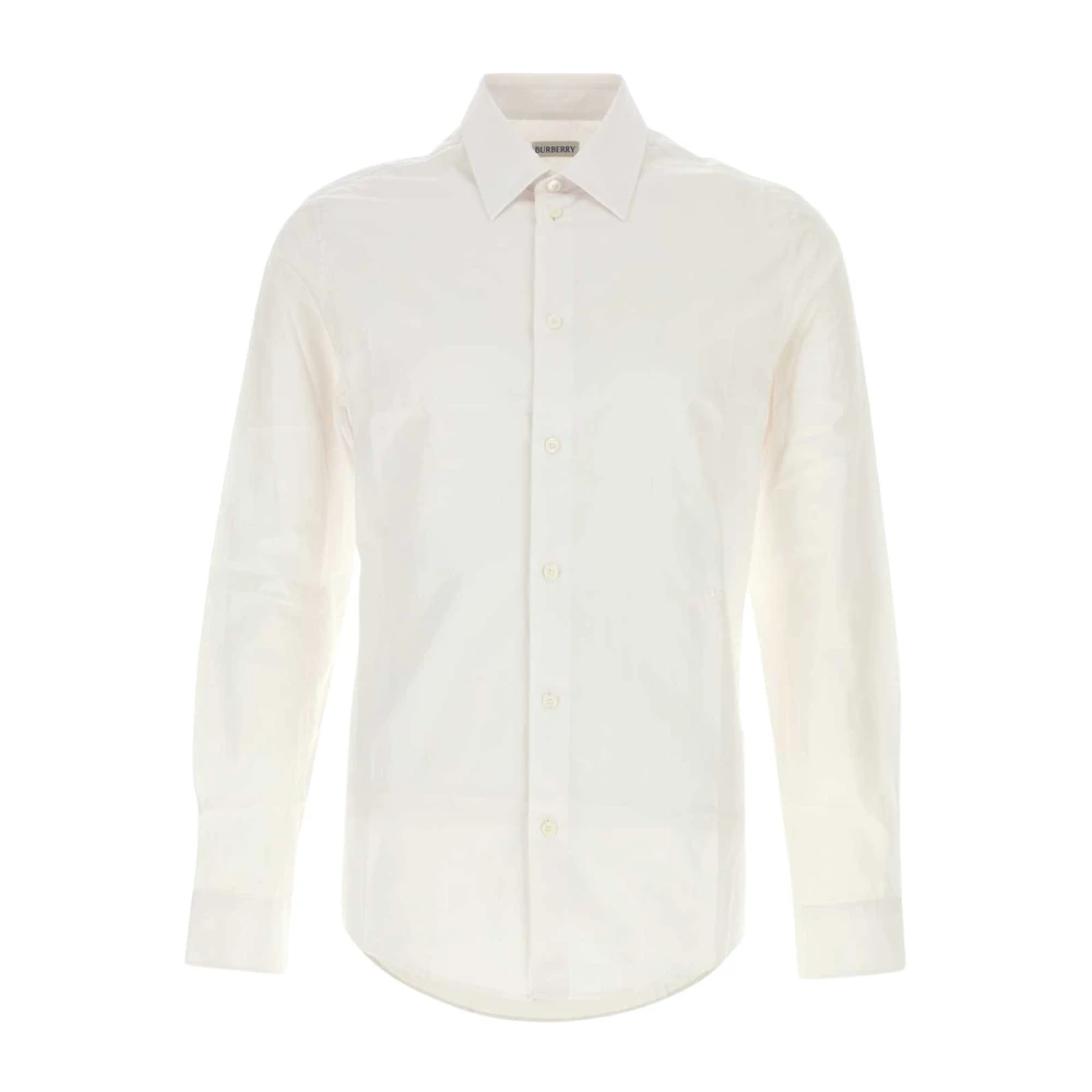 Burberry Men's White Cotton Poplin Shirt
