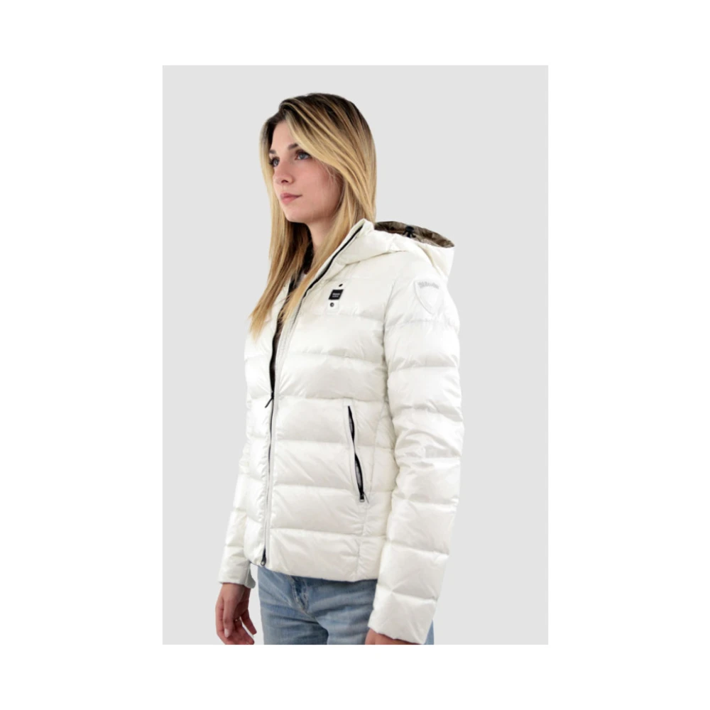 Blauer Lichtgewicht Donsjas Groot White Dames