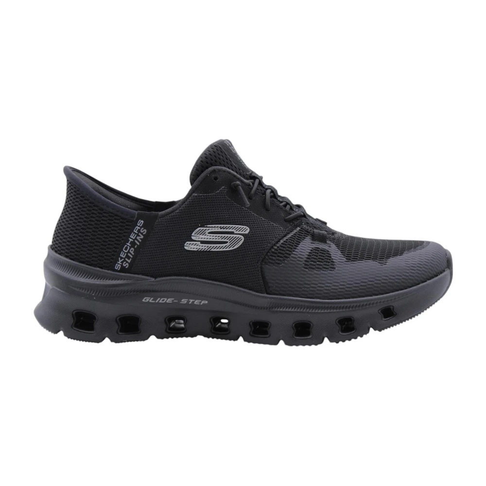 Skechers Black Sneakers, Female, 7 Uk, Vibrant Trainers