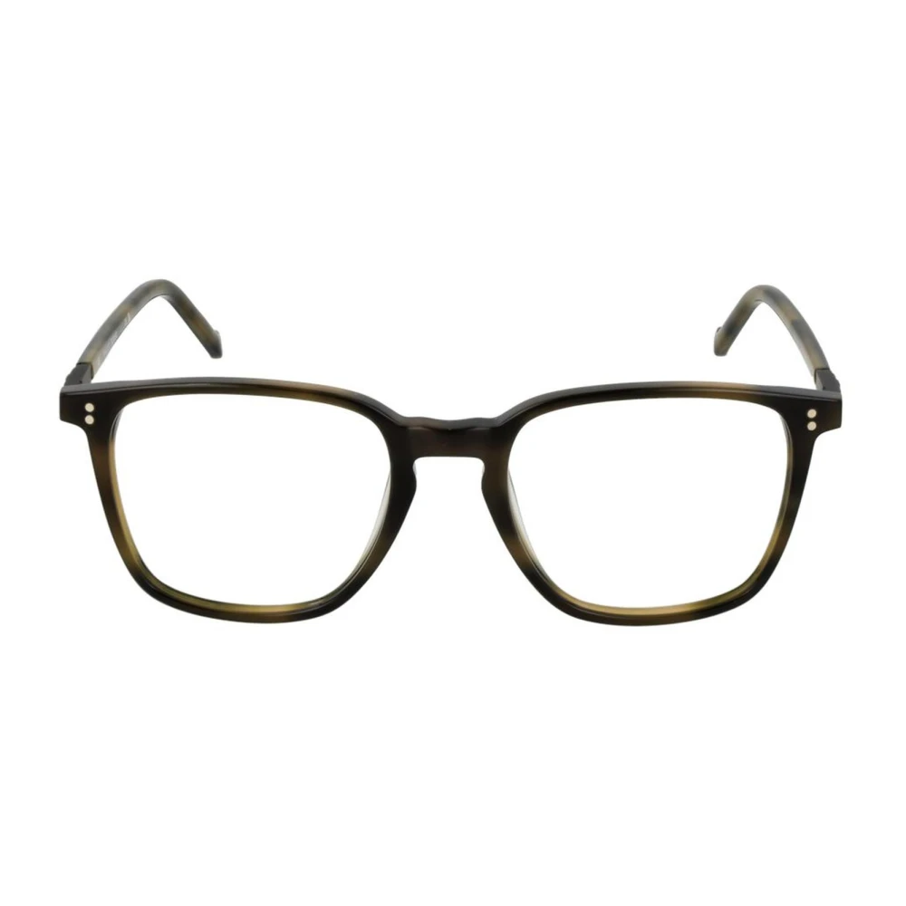 Hackett Bruine Vierkante Blauwfilter Optische Monturen Brown Heren
