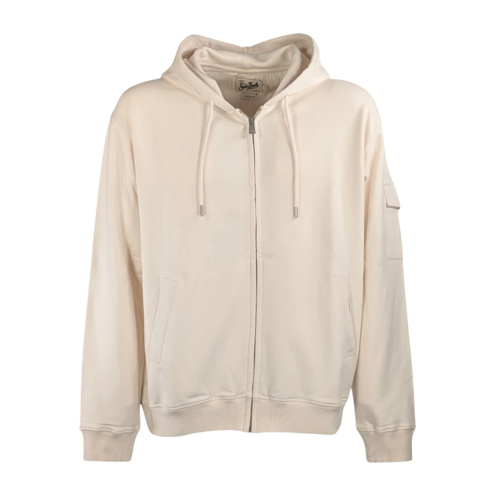 Mc2 Saint Barth White Zip-Throughs, Male, 2XL, Beckett Hoodie