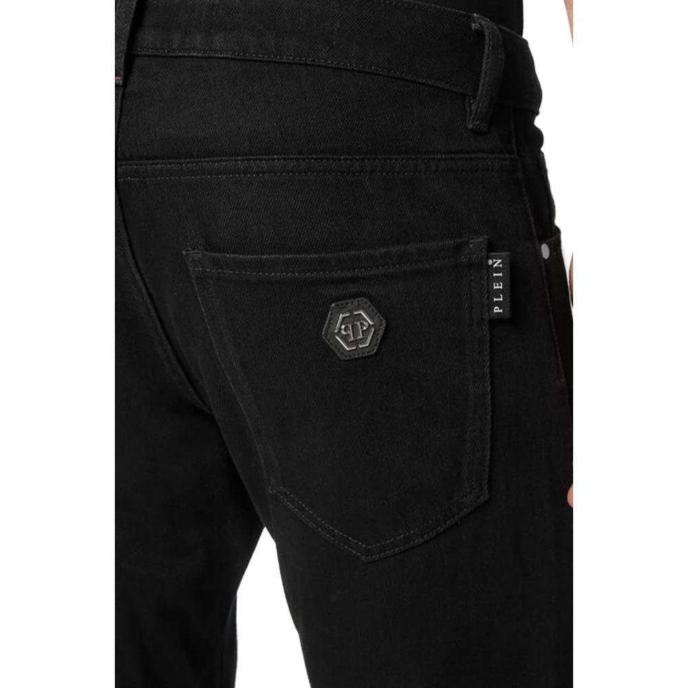 Philipp Plein Zwarte Jeans voor Mannen Black Heren