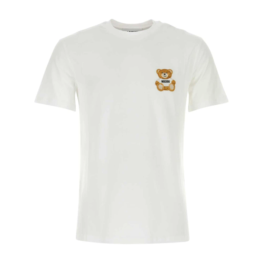Moschino Witte katoenen T-shirt White Heren