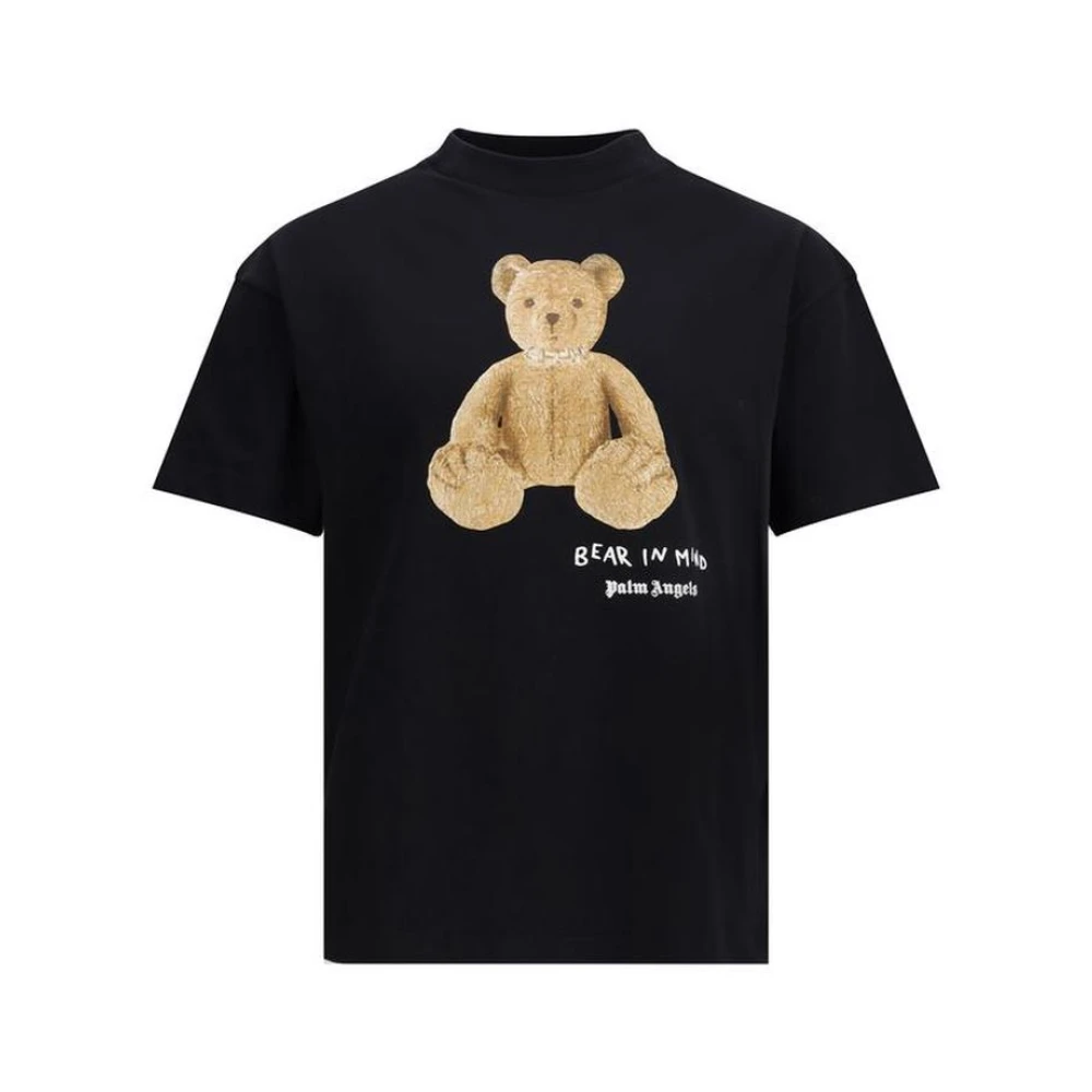 Palm Angels Iconisch Berenprint T-shirt Black Heren
