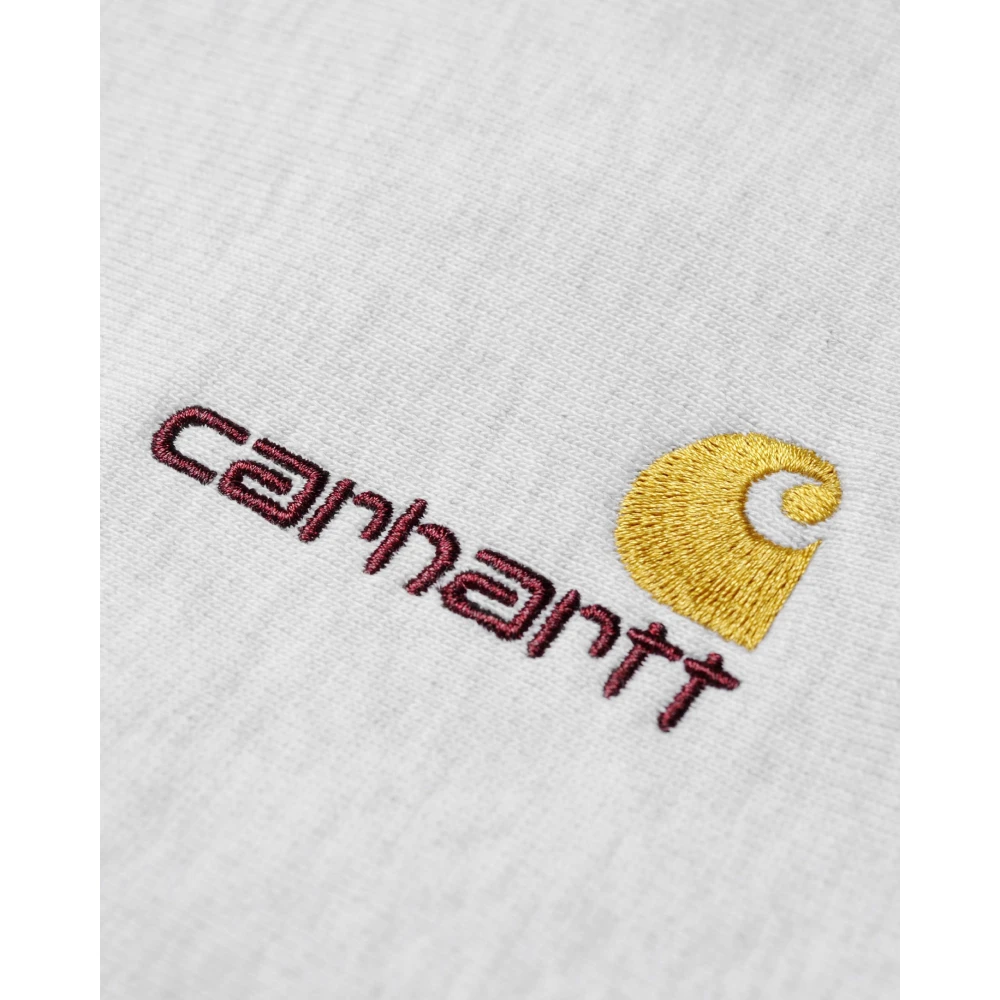 Carhartt WIP American Script Sweatshirt Gray Heren