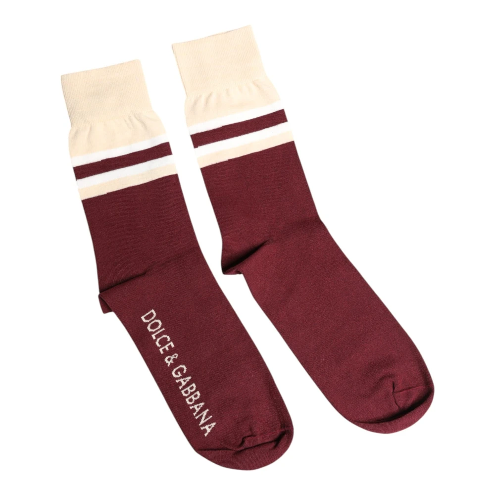 Dolce & Gabbana Uomo Marrone - Calze A Metà Polpaccio - Underwear - L