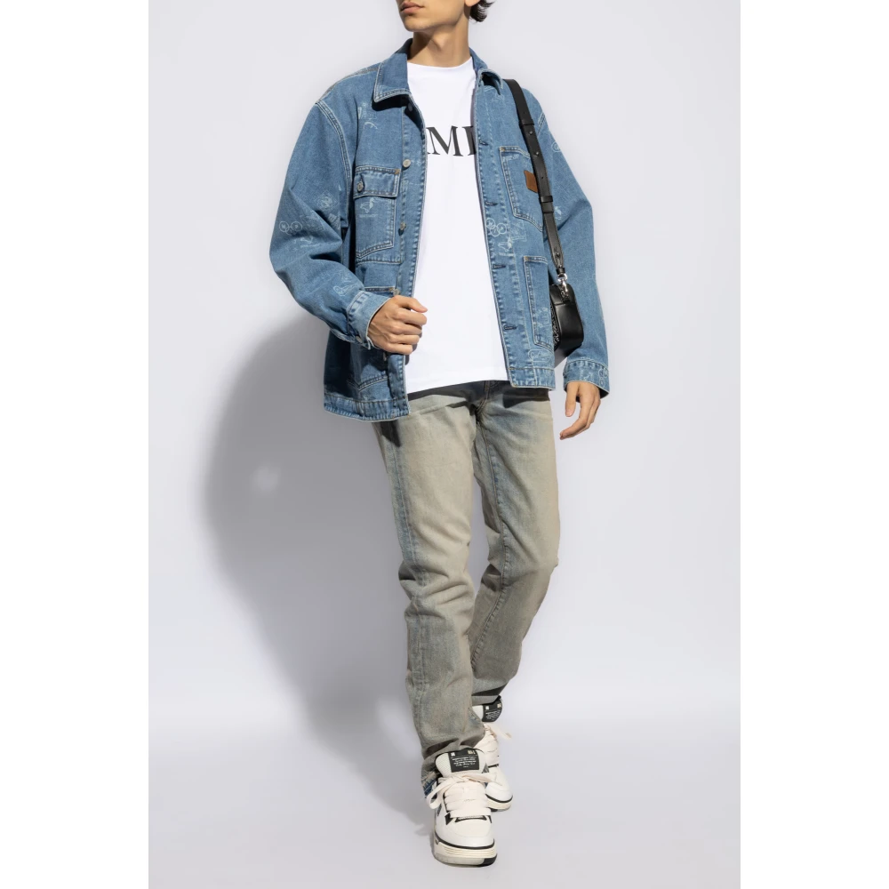 Amiri T-shirt met logo White Heren