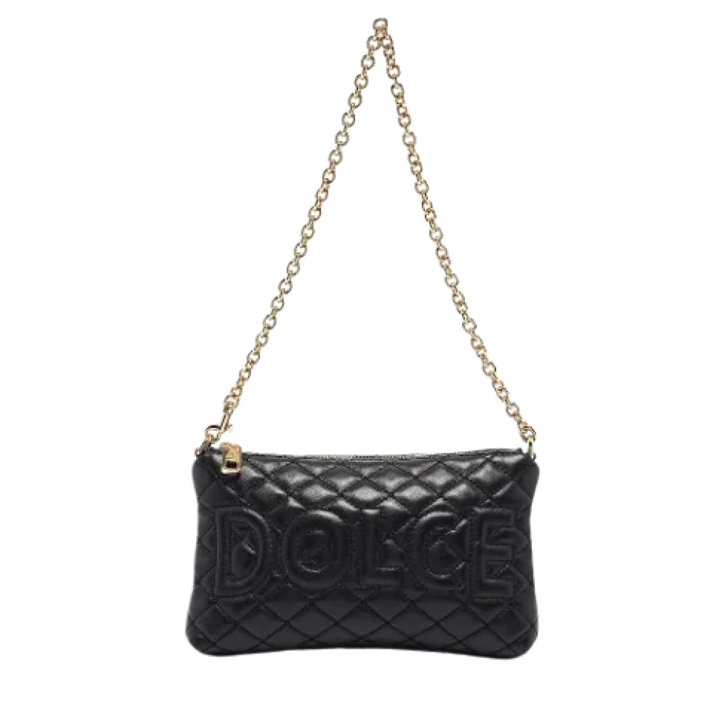 Dolce & Gabbana Pre-owned Leather clutches Black Dames