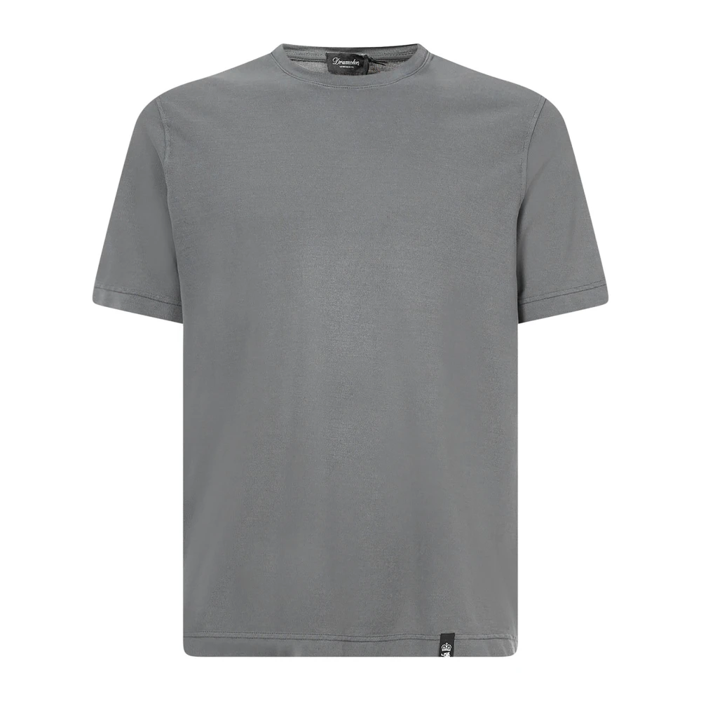 Drumohr Klassiek T-shirt voor mannen Gray Heren