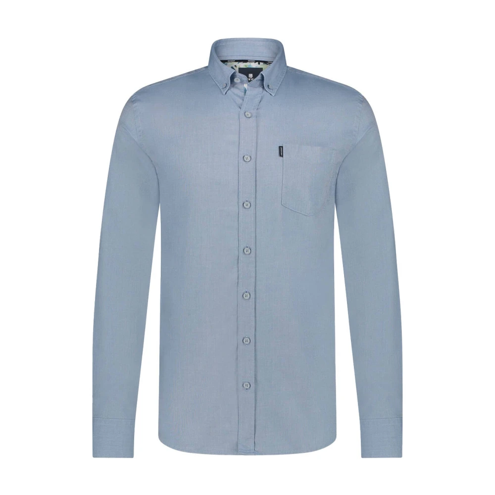 State of Art Effen Oxford Overhemd Lange Mouw Blue Heren