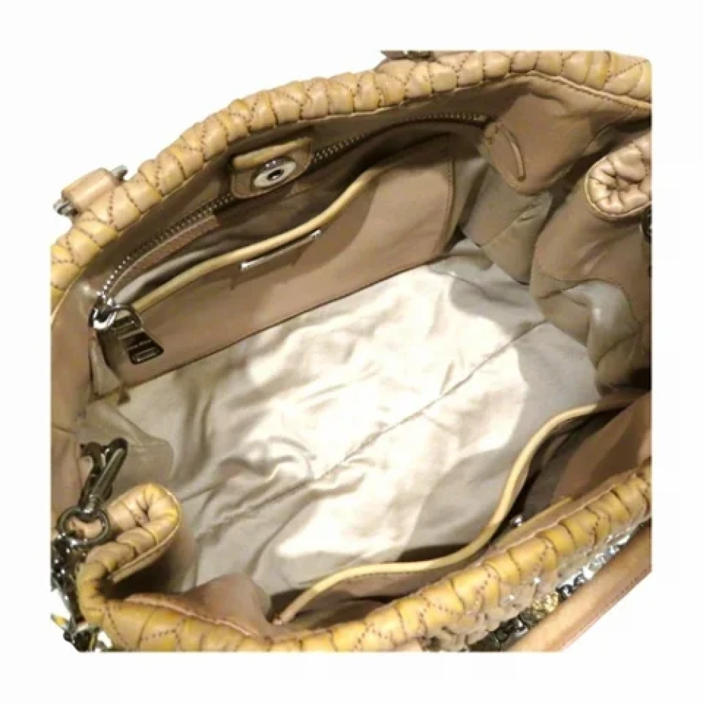 Miu Pre-owned Suede handbags Beige Dames