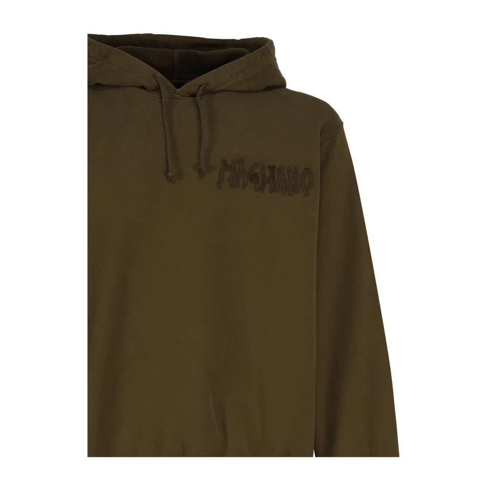 Magliano Bruine Logo Sweatshirt met Capuchon Brown Heren