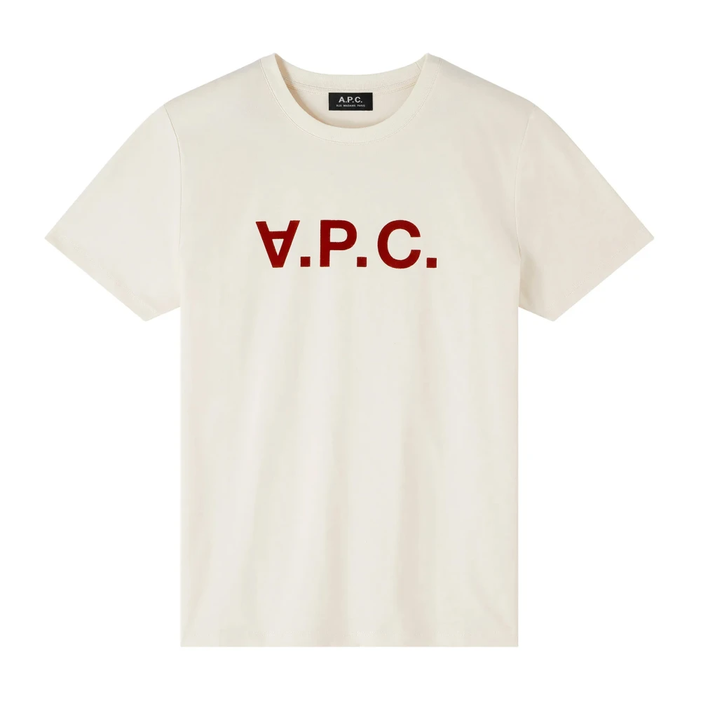 A.p.c. Men's White Color T-Shirt