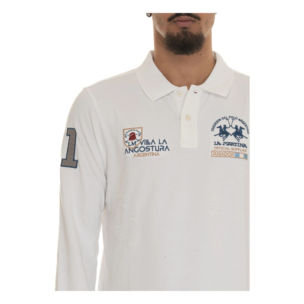 LA MARTINA Klassieke Polo Shirt White Heren