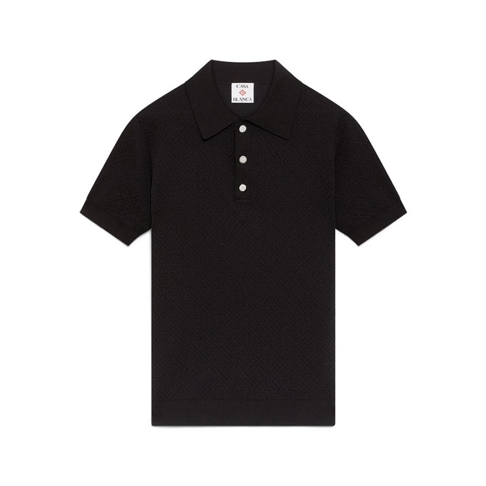 Casablanca Black Majica - Male - Polo Shirts - S - Tops