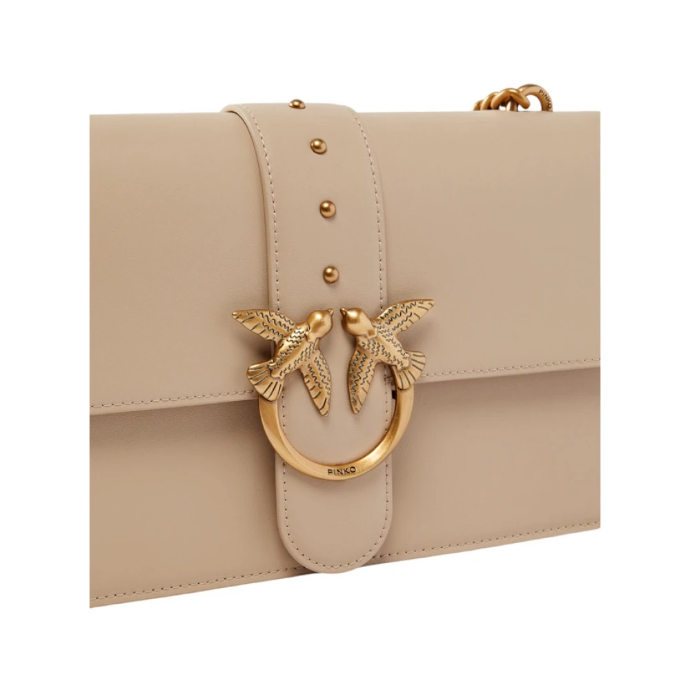 pinko Schoudertas Beige Dames