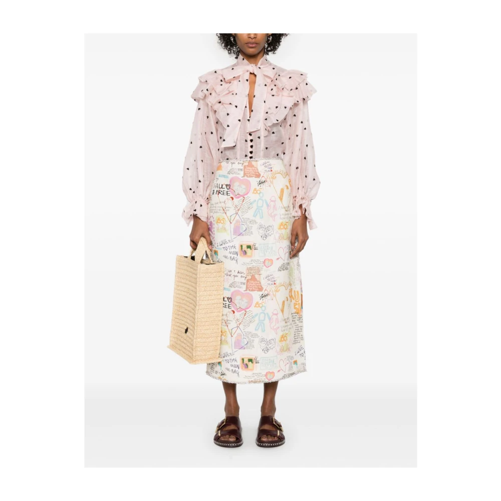 Zimmermann Roze Crush Blouse Dames Sweatshirt Pink Dames