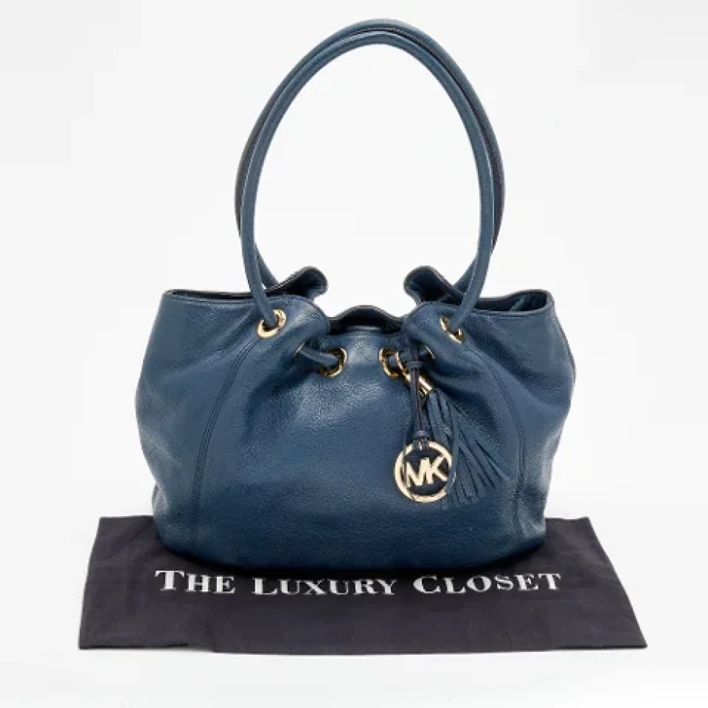 Michael Kors Pre-owned Leather totes Blue Dames